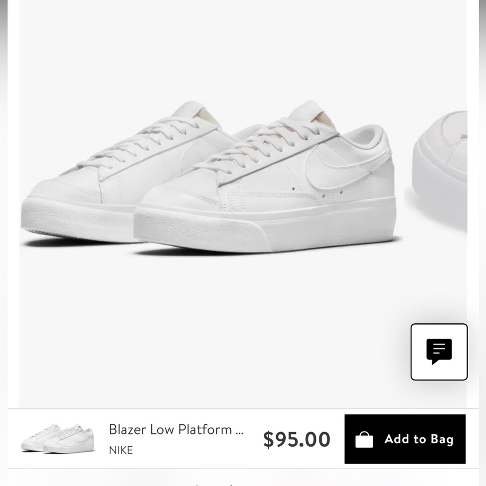 Nike blazer low platform